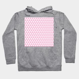 Pink Geometric Triangle Pattern Abstract Minimal Aesthetic Hoodie